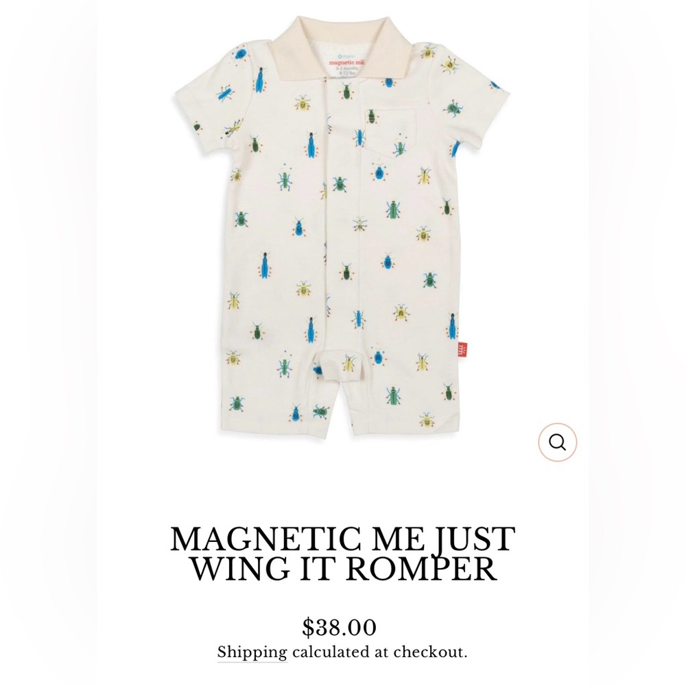 MAGNETIC ME JUST WING IT ROMPER -Size 0-3m (NWT) - Picture 6 of 7